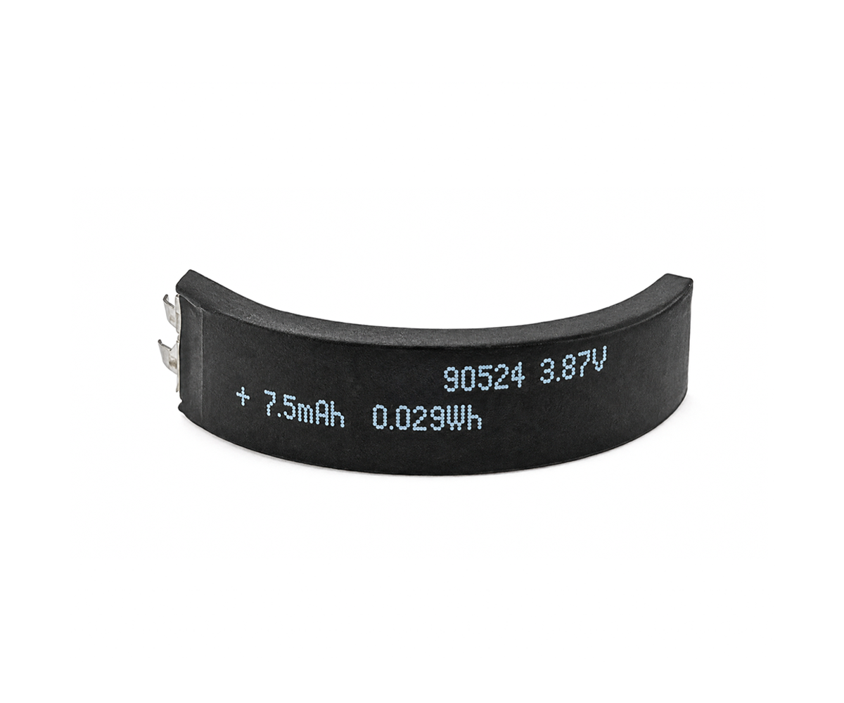 Curved Ring-Shaped Battery