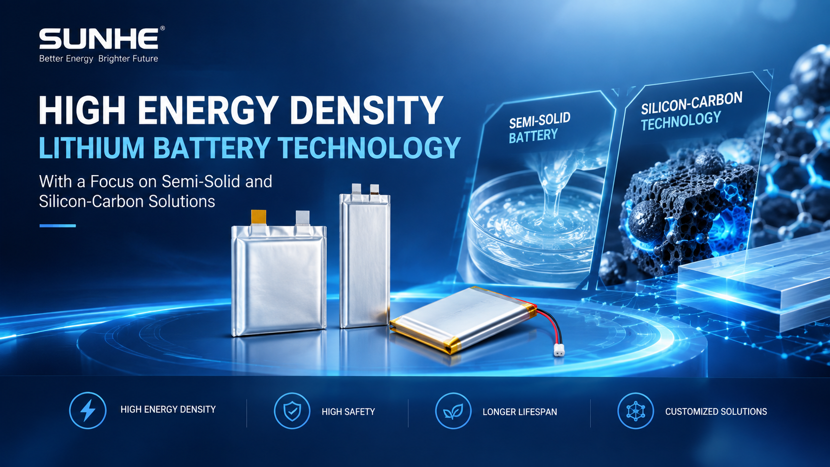 SUNHE Advances High-Energy-Density Lithium Battery Technolog